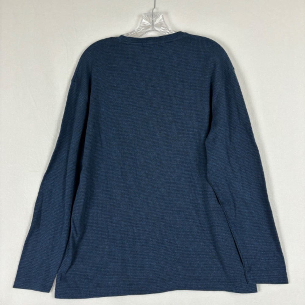 Crazy Horse Shirt Mens L Long Sleeve Blue Casual Claiborne Company - Picture 9 of 9